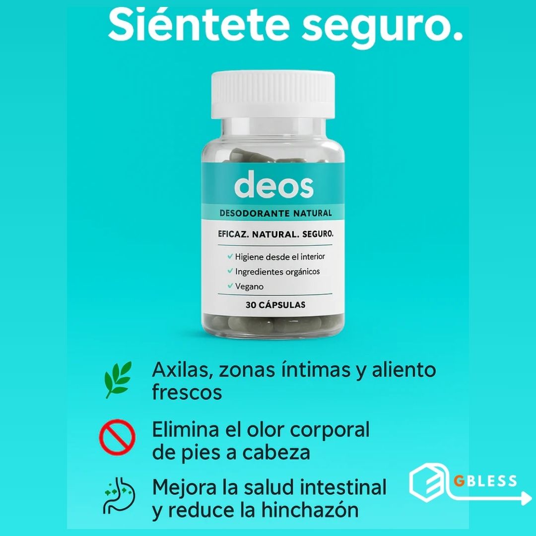 DEOS® DESODORANTE CORPORAL EN CAPSULAS ORIGINAL