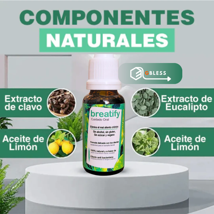 BREATIFY® GOTAS NATURALES PARA QUITAR EL MAL ALIENTO RÁPIDA Y EFECTIVA SOLUCIÓN