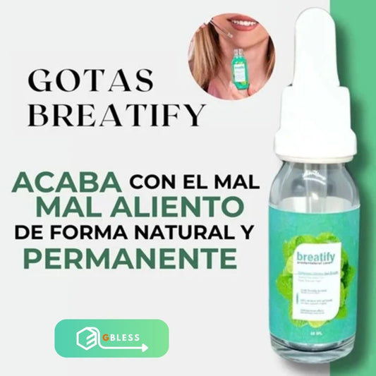 BREATIFY® GOTAS NATURALES PARA QUITAR EL MAL ALIENTO RÁPIDA Y EFECTIVA SOLUCIÓN