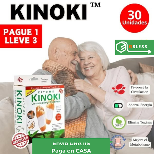 30 Parche Kinoki Desintoxicación 3 Cajas - Lleve 3 y Pague 1